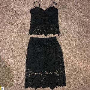 Black two piece set